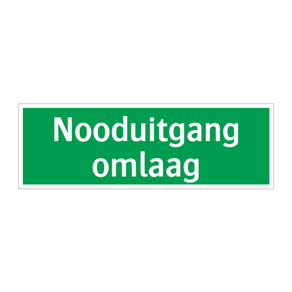 Nooduitgang omlaag