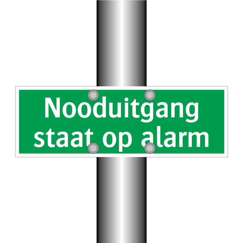 Nooduitgang staat op alarm