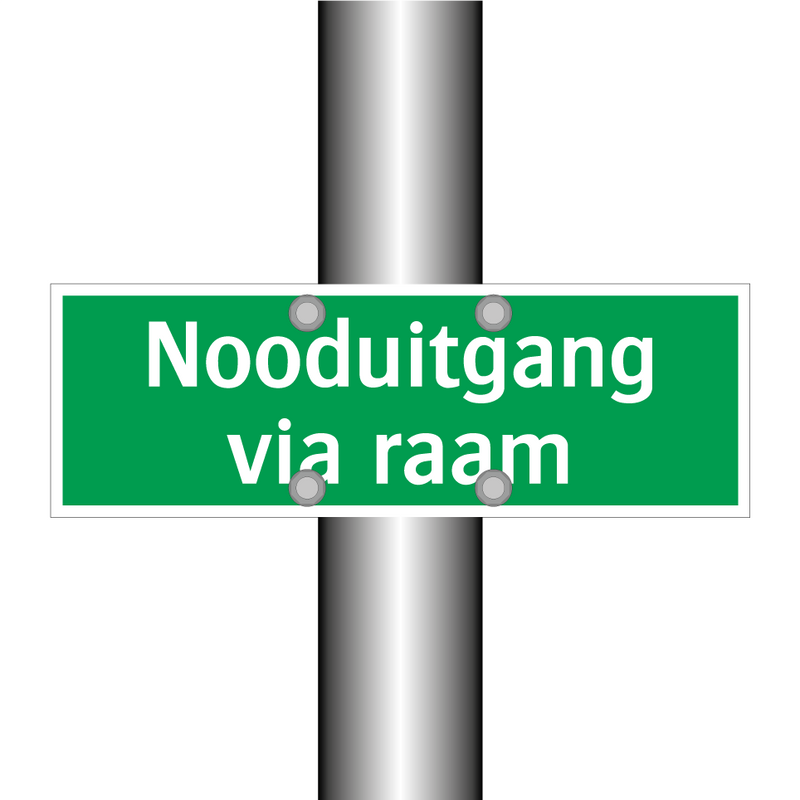 Nooduitgang via raam