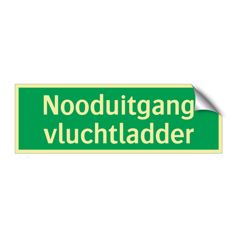 Nooduitgang vluchtladder