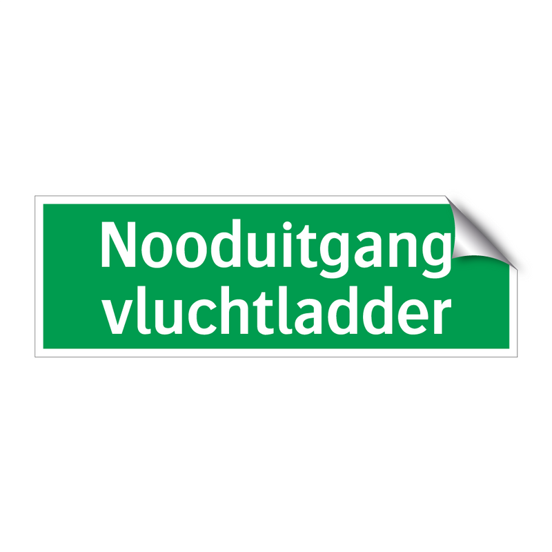 Nooduitgang vluchtladder