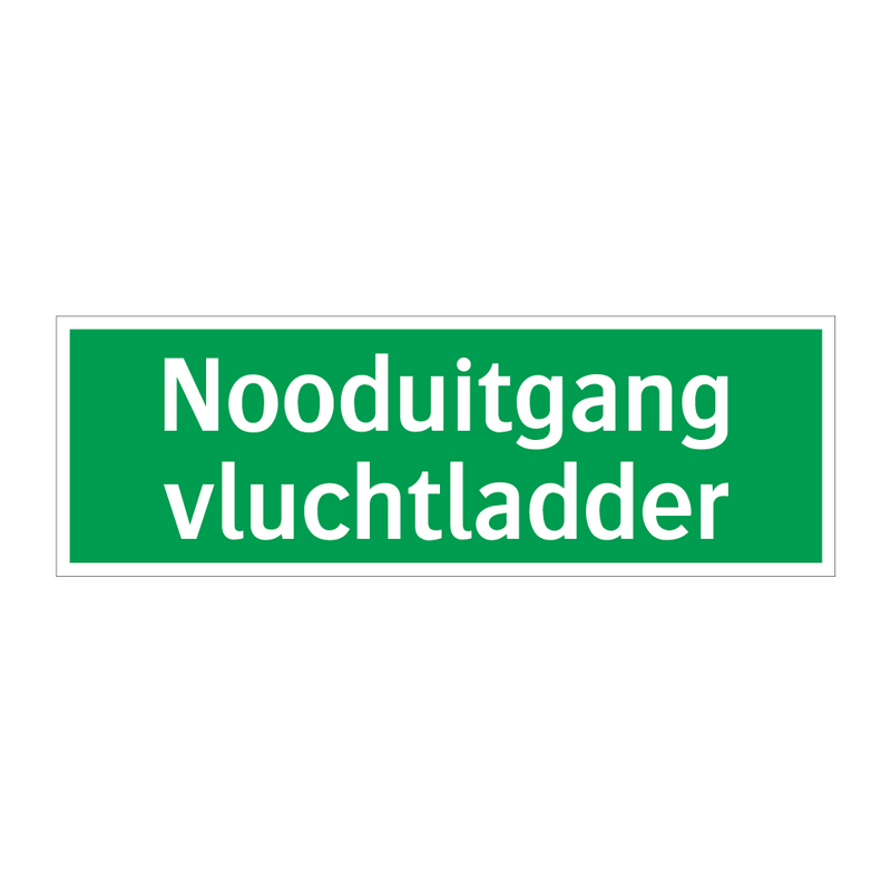 Nooduitgang vluchtladder