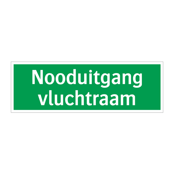 Nooduitgang vluchtraam