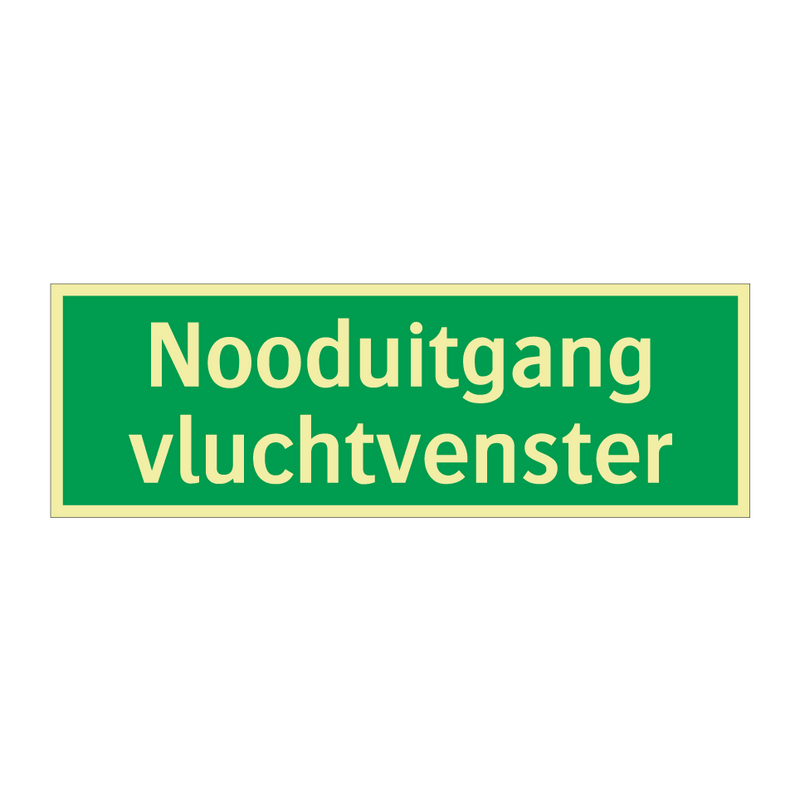 Nooduitgang vluchtvenster