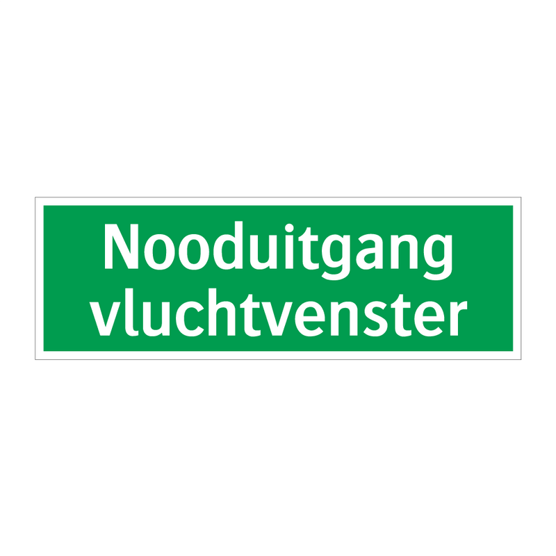 Nooduitgang vluchtvenster