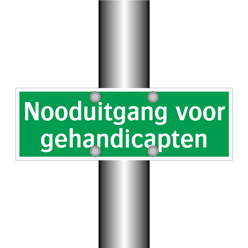 Nooduitgang voor gehandicapten