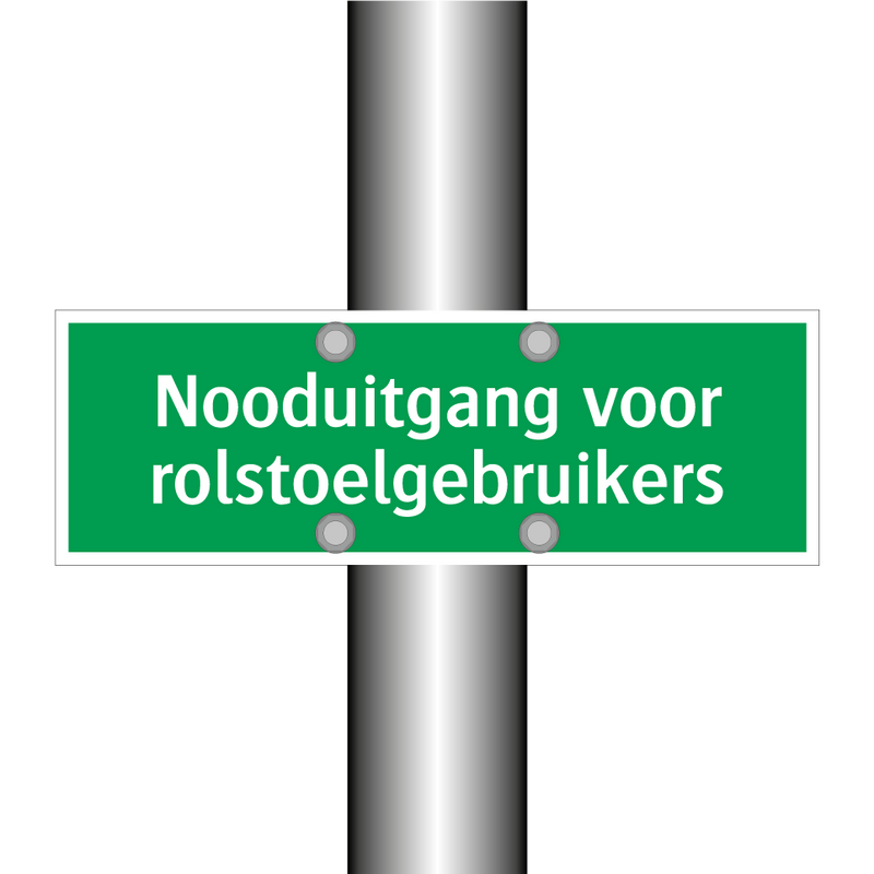 Nooduitgang voor rolstoelgebruikers