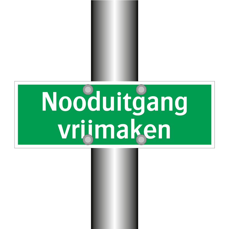 Nooduitgang vrijmaken