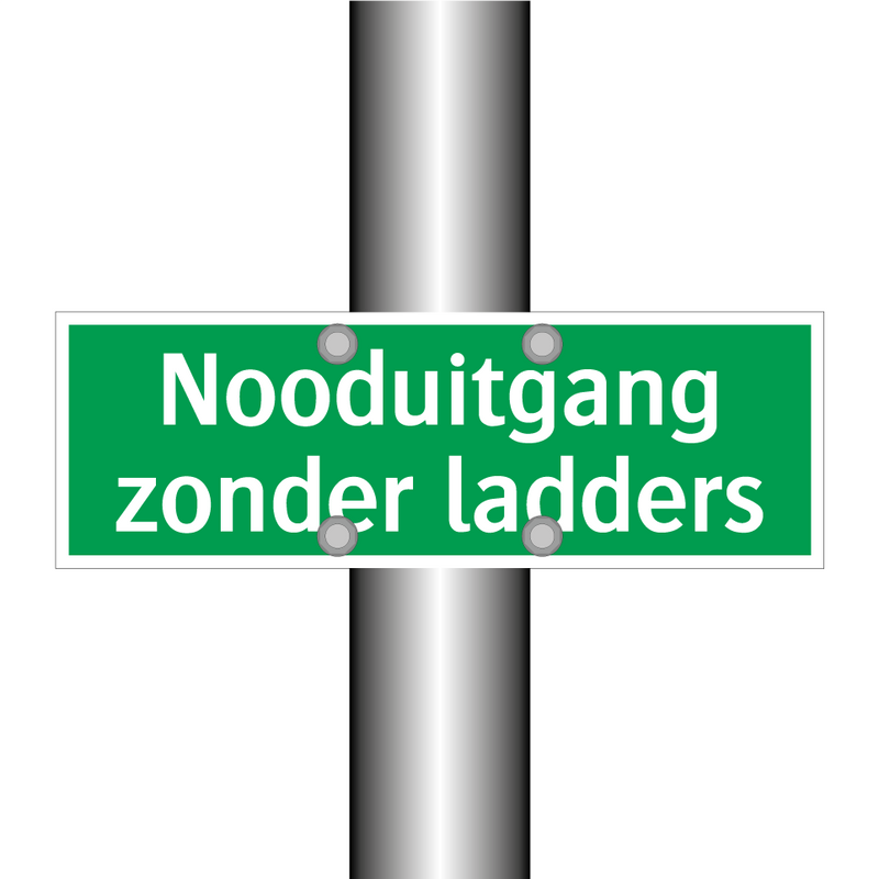 Nooduitgang zonder ladders