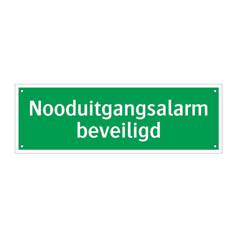 Nooduitgangsalarm beveiligd