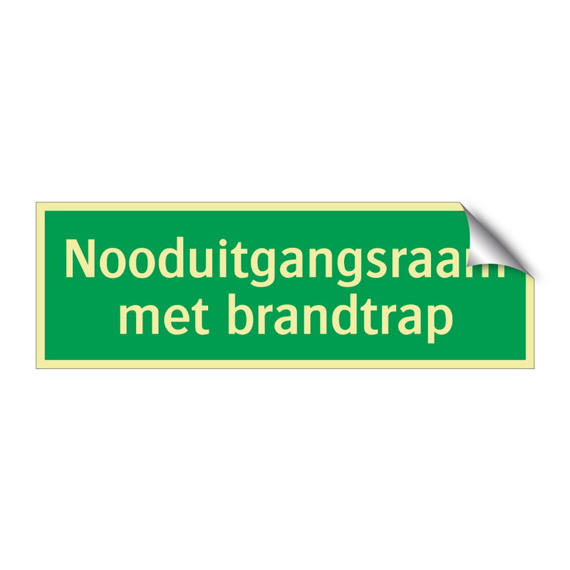 Nooduitgangsraam met brandtrap