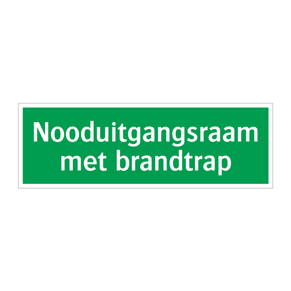 Nooduitgangsraam met brandtrap