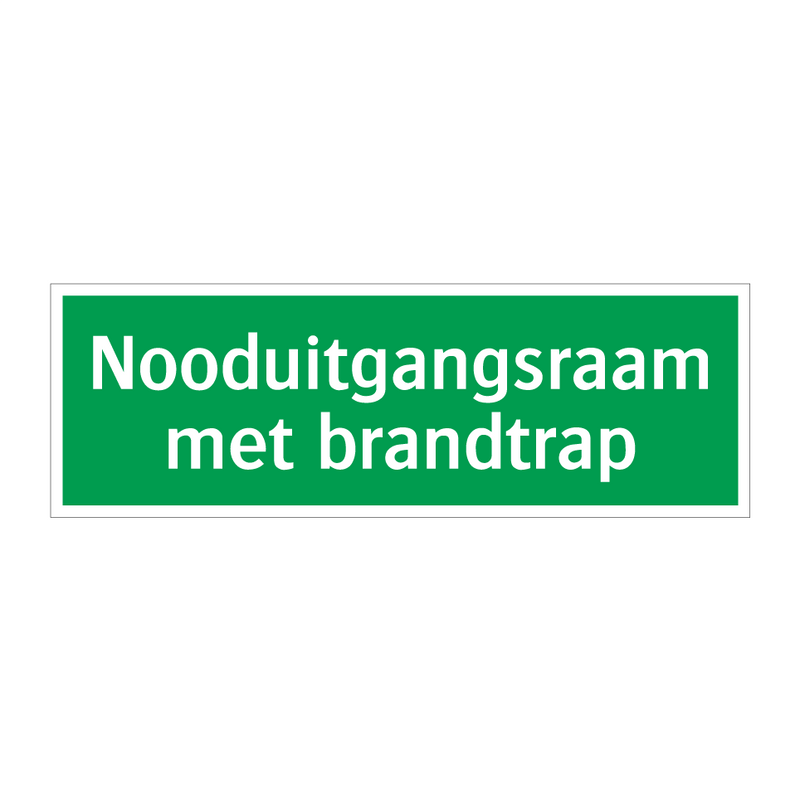 Nooduitgangsraam met brandtrap