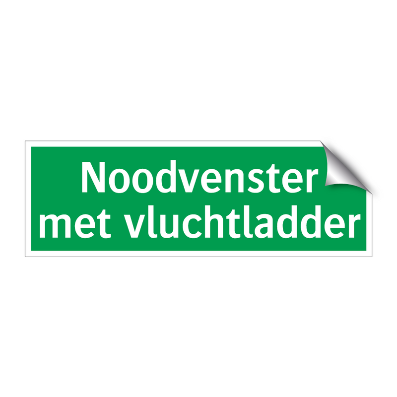 Noodvenster met vluchtladder