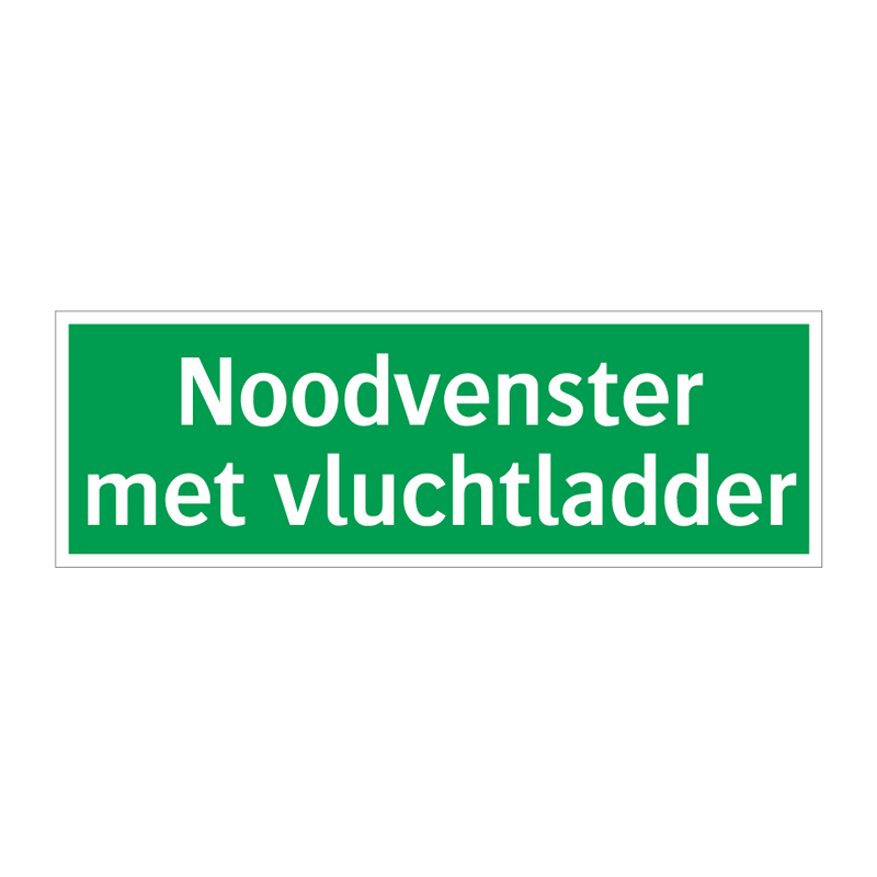 Noodvenster met vluchtladder