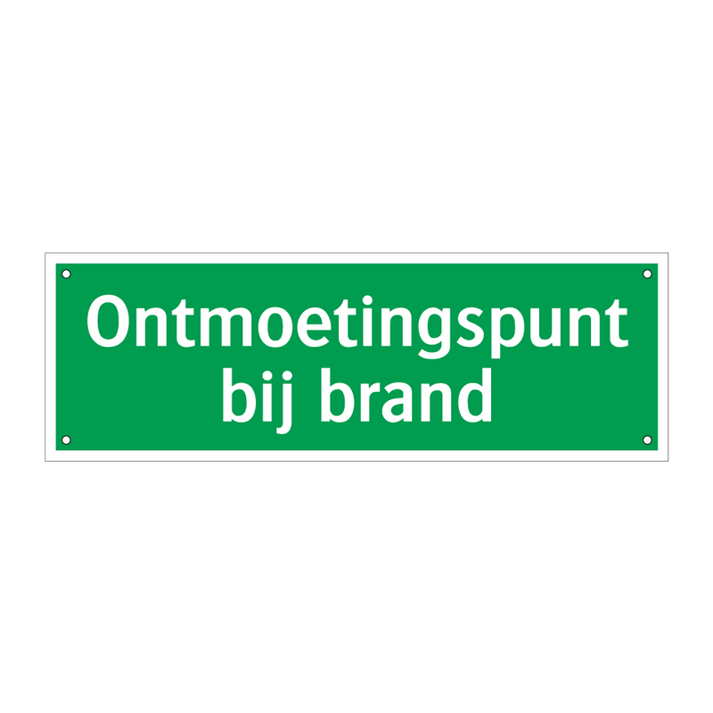 Ontmoetingspunt bij brand