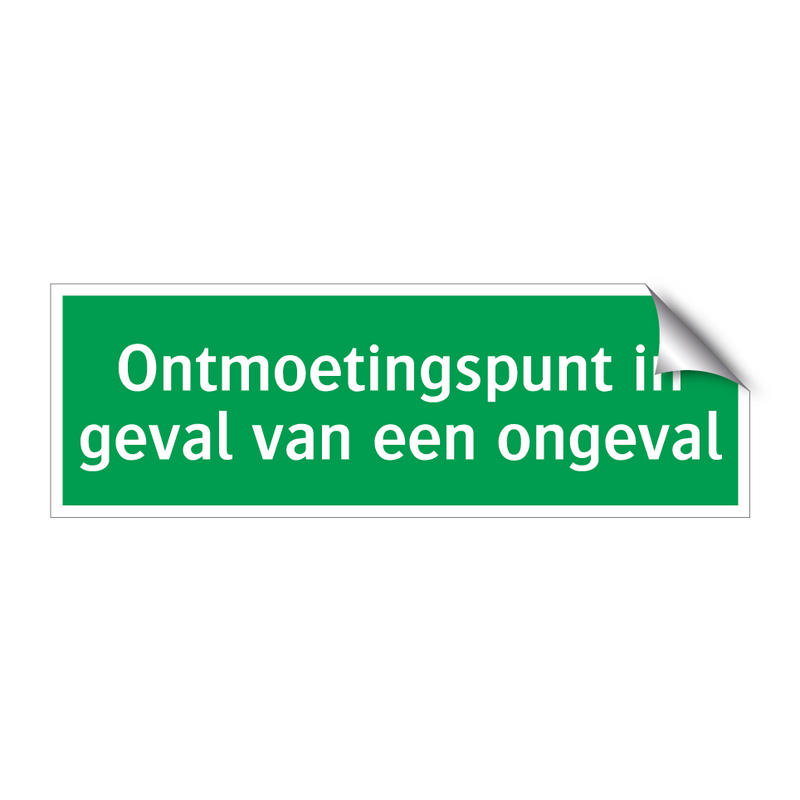 Ontmoetingspunt in geval van een ongeval