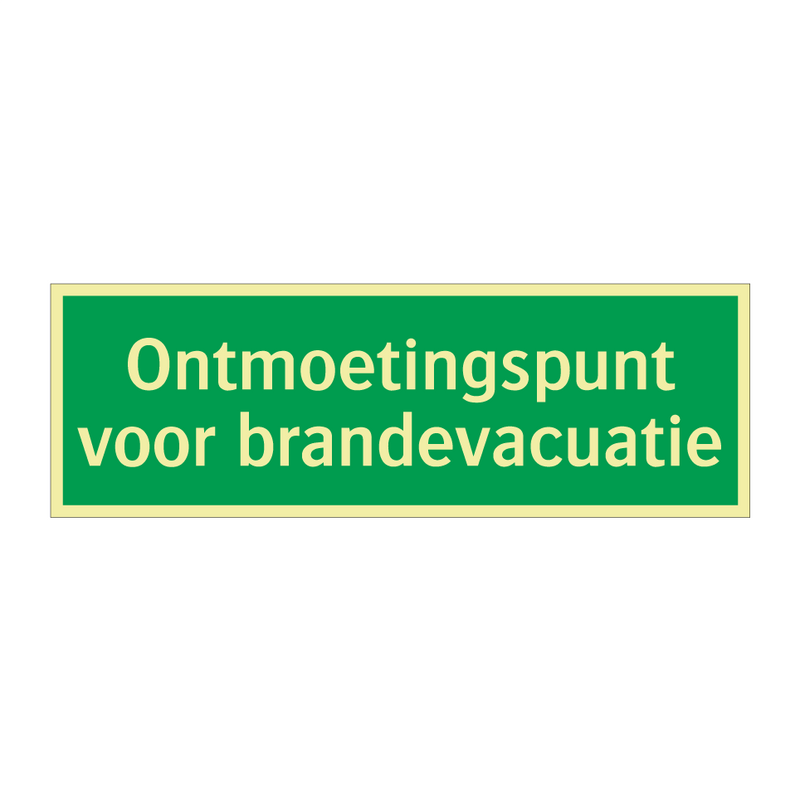 Ontmoetingspunt voor brandevacuatie