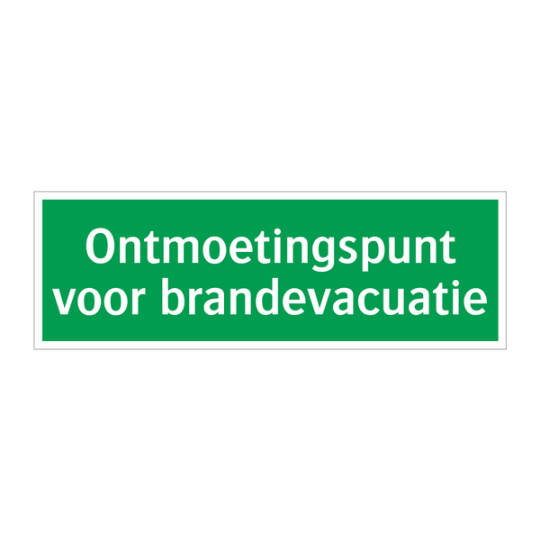 Ontmoetingspunt voor brandevacuatie