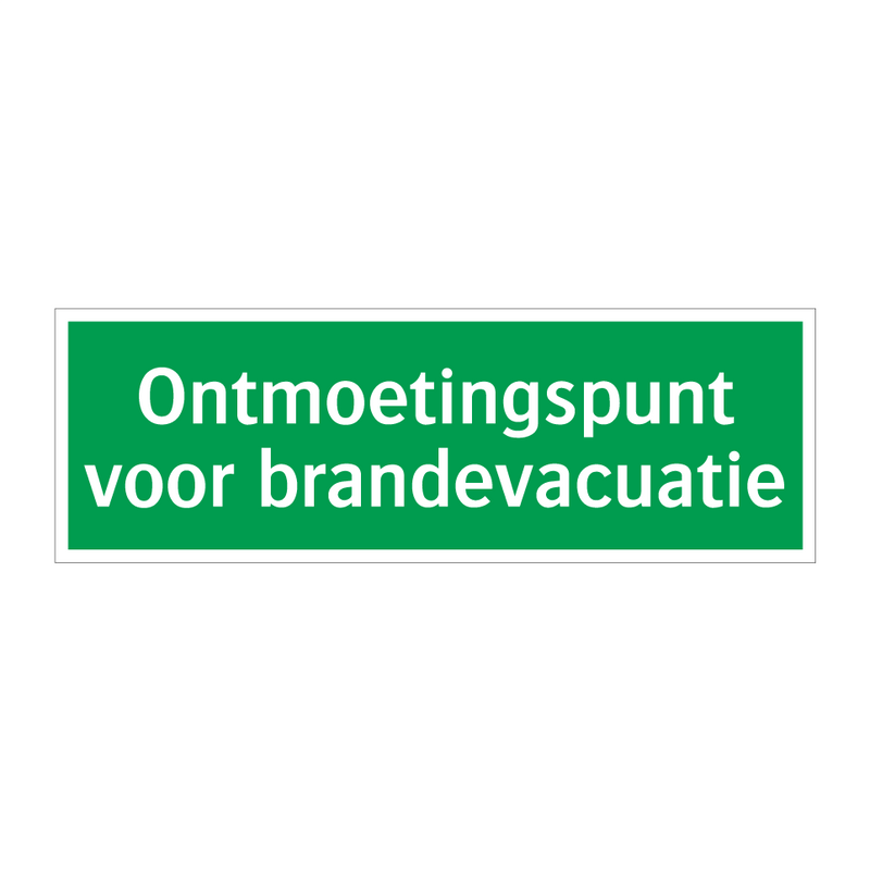 Ontmoetingspunt voor brandevacuatie