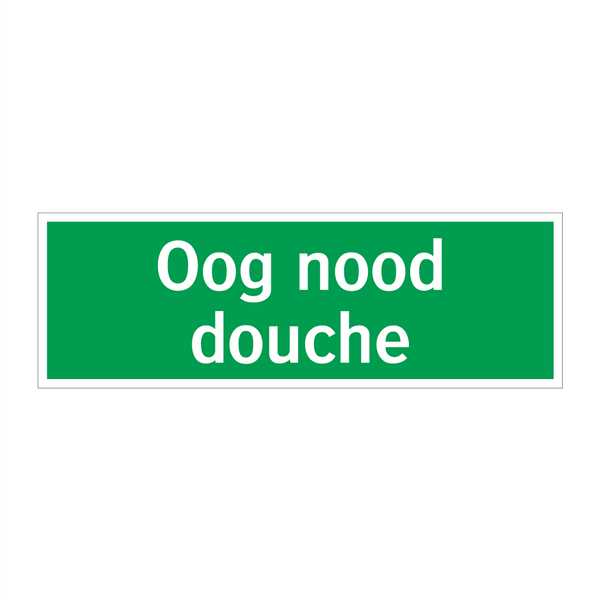 Oog nood douche