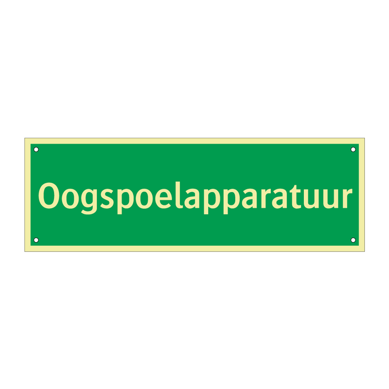 Oogspoelapparatuur