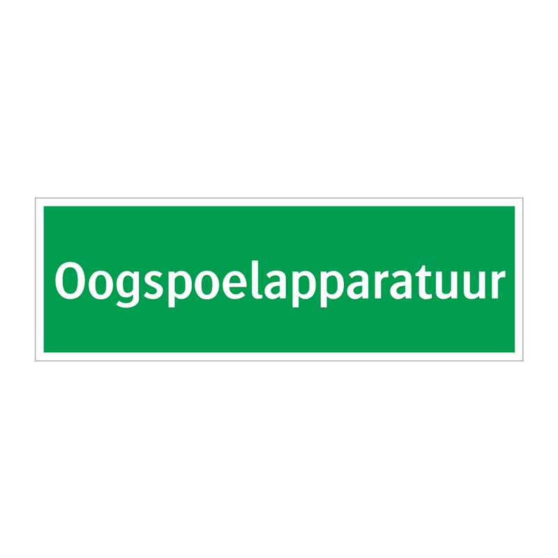 Oogspoelapparatuur