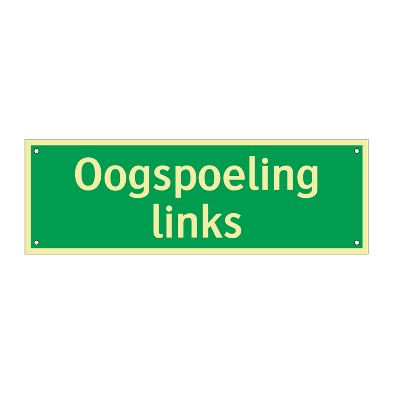 Oogspoeling links