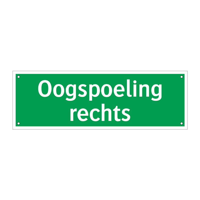 Oogspoeling rechts