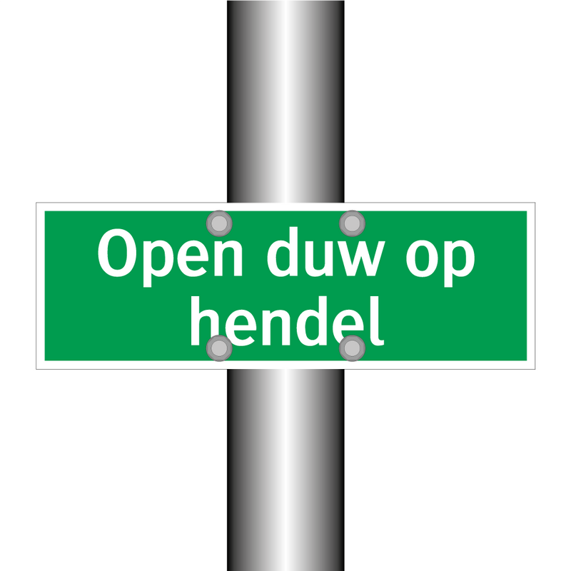 Open duw op hendel