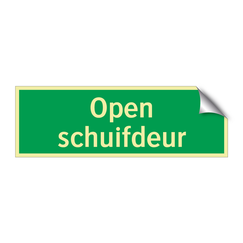 Open schuifdeur