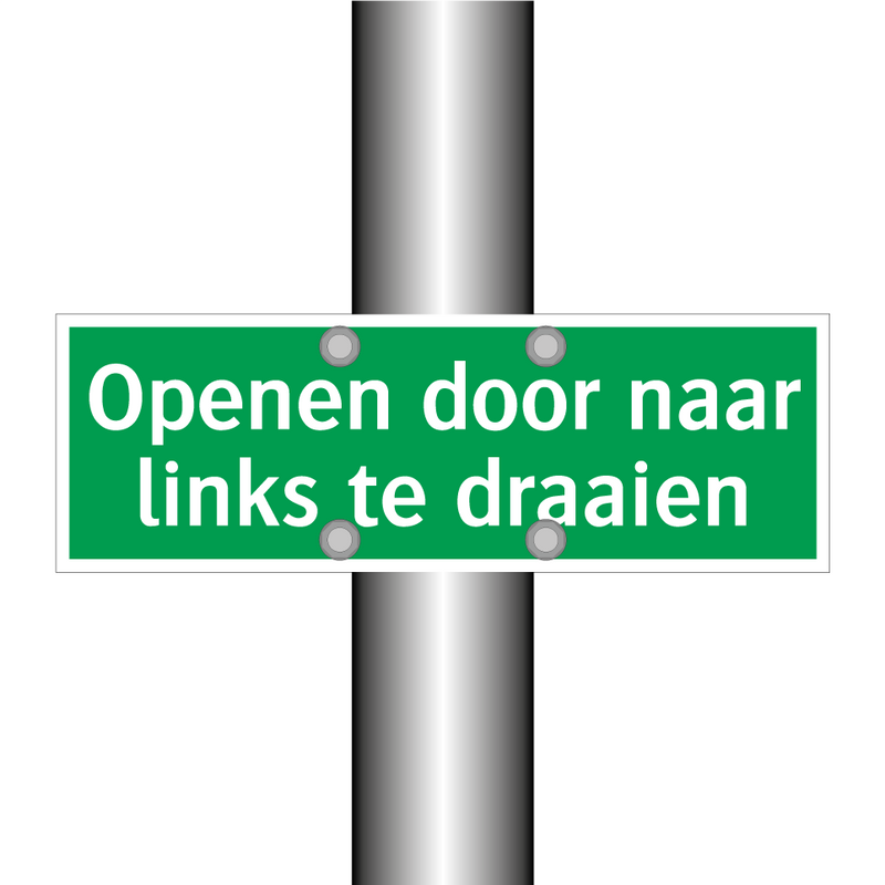 Openen door naar links te draaien