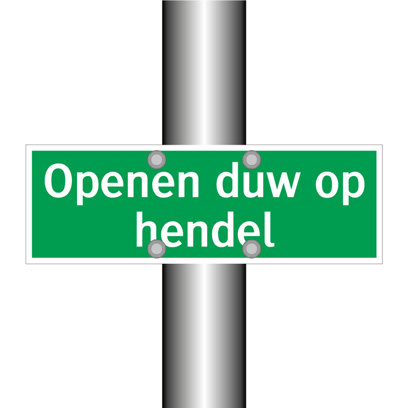 Openen duw op hendel