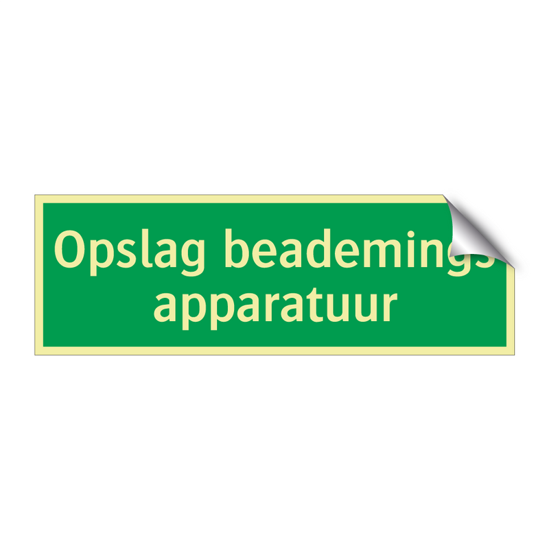 Opslag beademings apparatuur