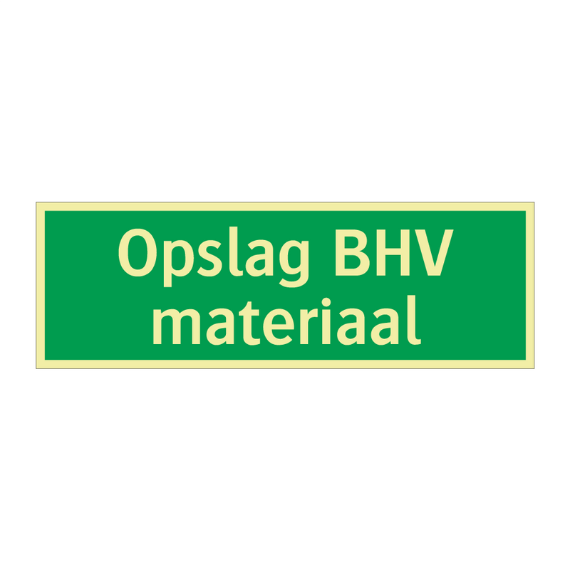 Opslag BHV materiaal