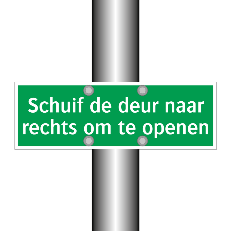 Schuif de deur naar rechts om te openen