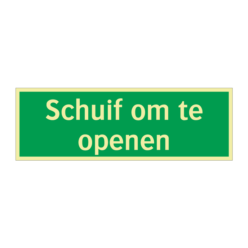 Schuif om te openen