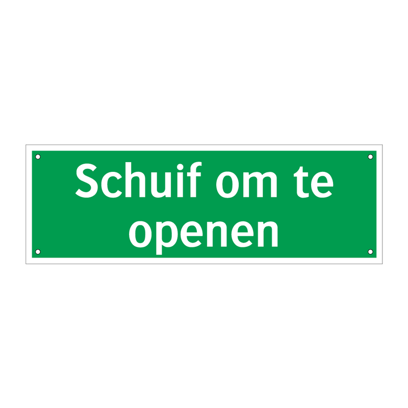 Schuif om te openen