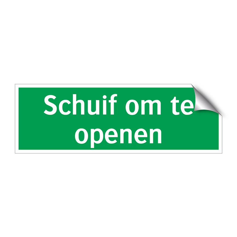 Schuif om te openen