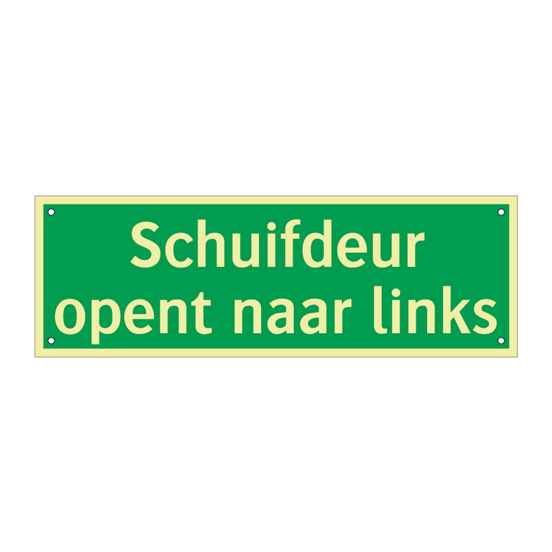 Schuifdeur opent naar links