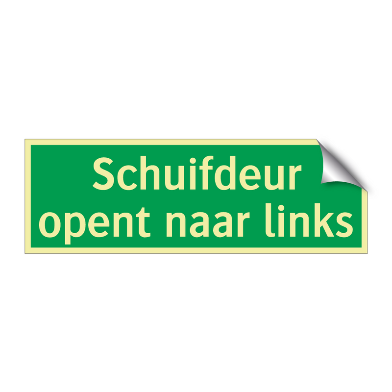 Schuifdeur opent naar links