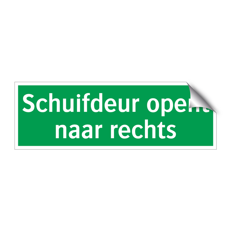 Schuifdeur opent naar rechts