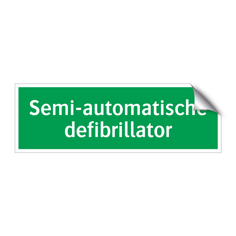 Semi-automatische defibrillator