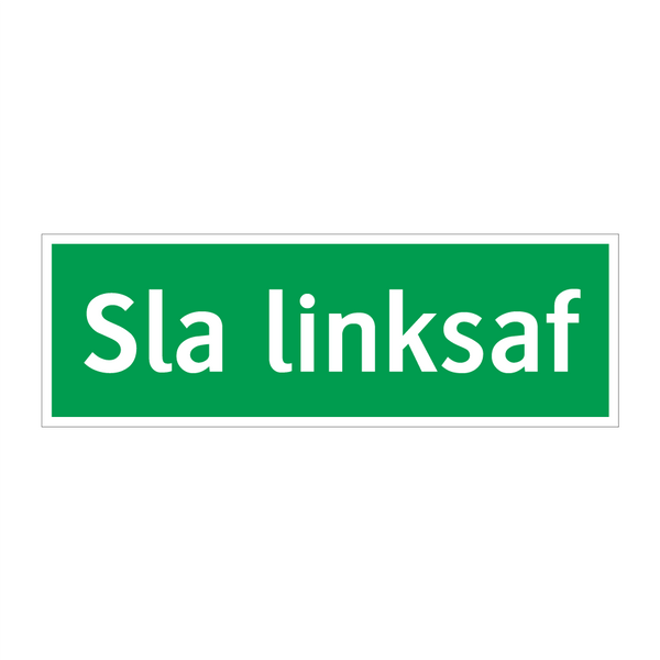 Sla linksaf