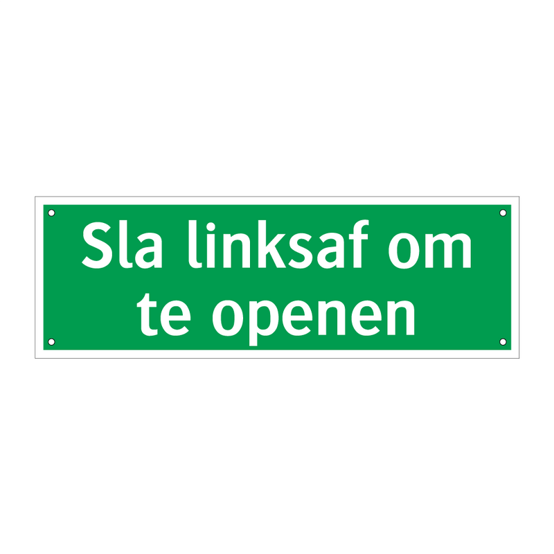 Sla linksaf om te openen & Sla linksaf om te openen & Sla linksaf om te openen