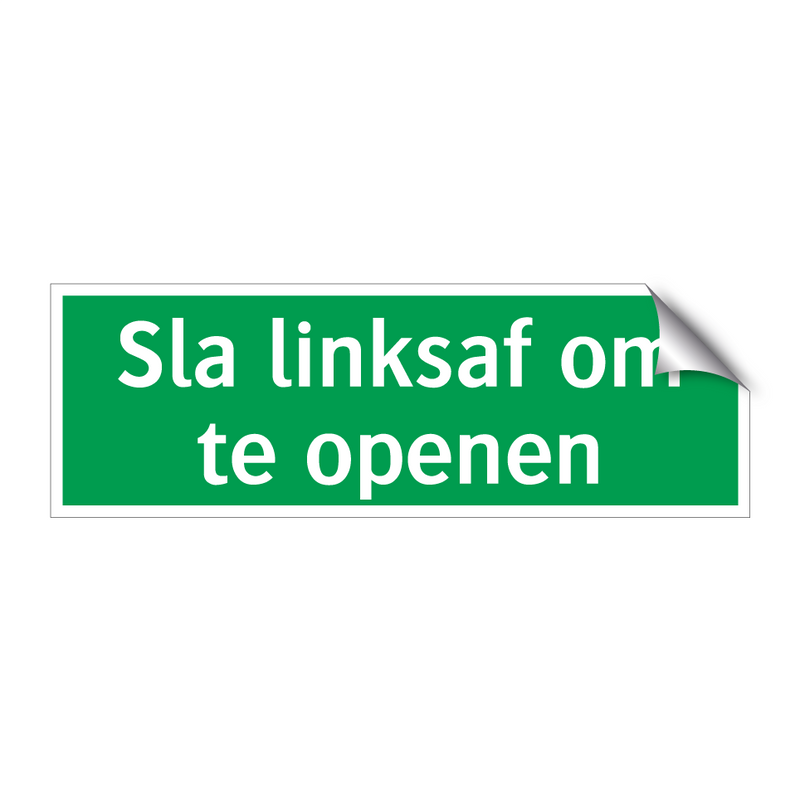 Sla linksaf om te openen & Sla linksaf om te openen & Sla linksaf om te openen