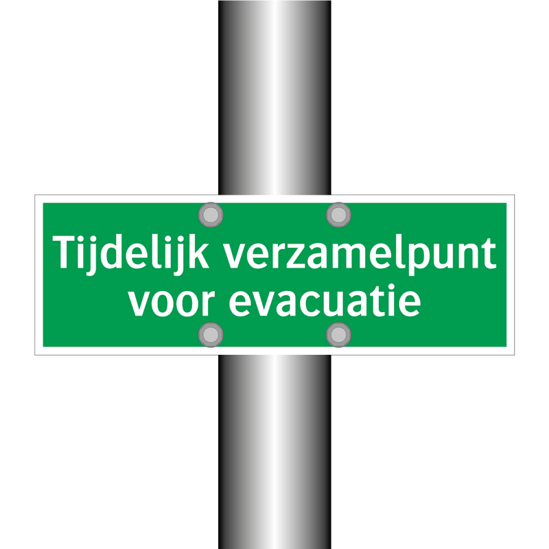 Tijdelijk verzamelpunt voor evacuatie