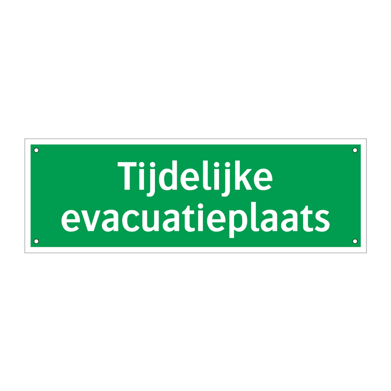 Tijdelijke evacuatieplaats