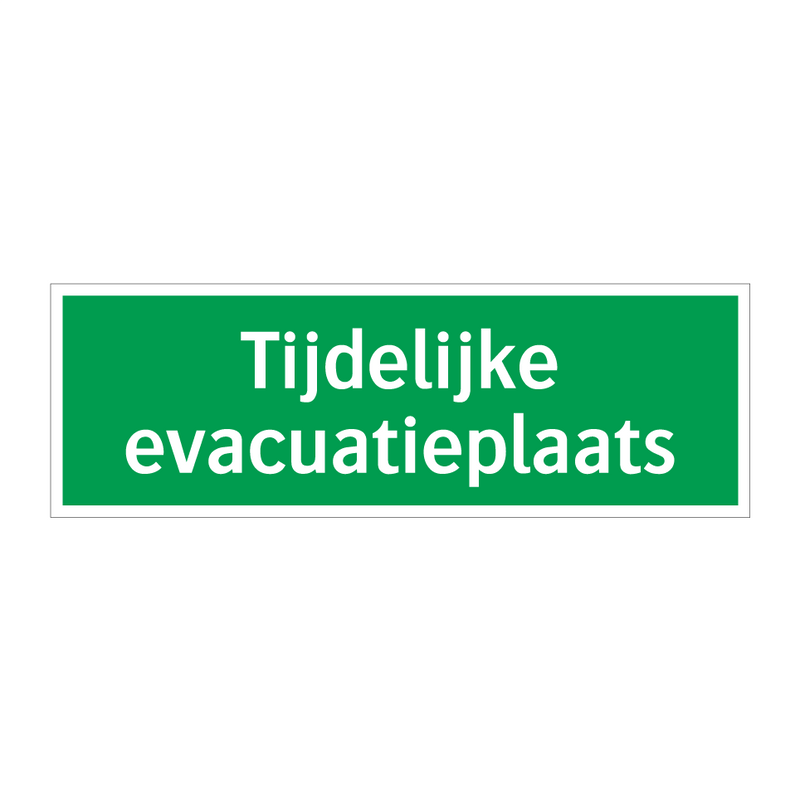 Tijdelijke evacuatieplaats