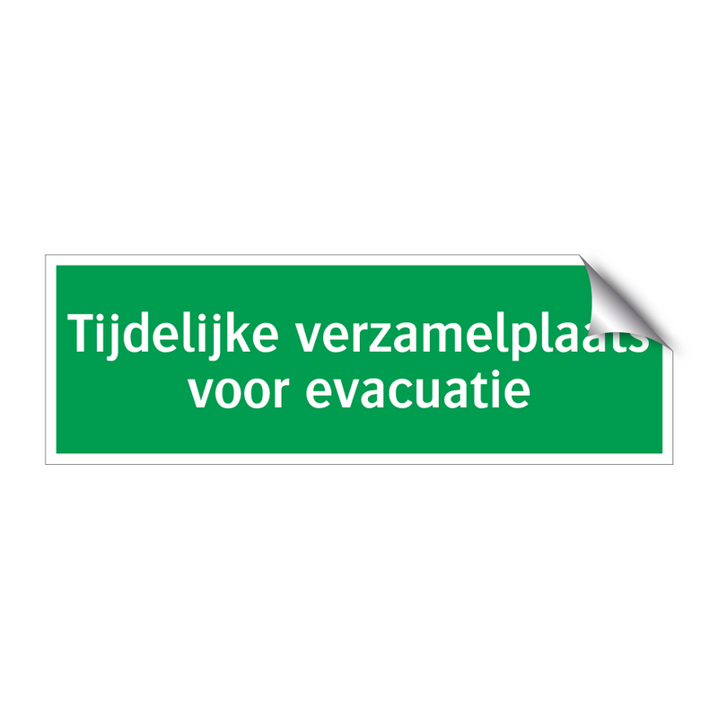 Tijdelijke verzamelplaats voor evacuatie